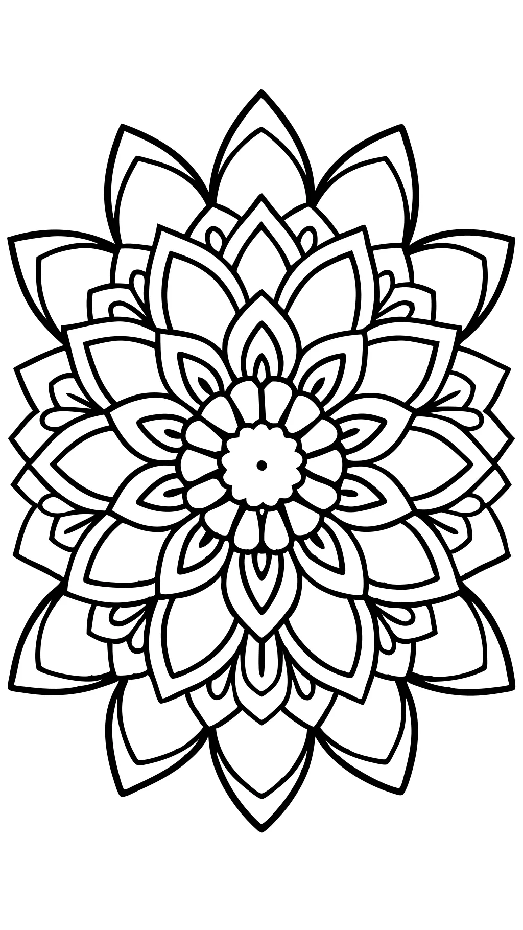 mandala coloring pages easy